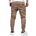 Men's Joggers Stylish Simple Sweatpants Casual Trousers Jogger Pants Solid Color With Elastic Waist Drawstring ArmyGreen Black Khaki Light gray Dark Gray