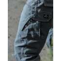 Men's Trousers Cargo Pants Work Pants Multiple Pockets Solid Color Comfort Breathable Pants Casual Daily Cotton Blend Sports Fashion Green Black Micro-elastic