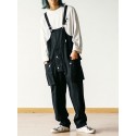 Men's Overalls Trousers Rompers Classic Solid Colored Comfort Outdoor Full Length Pants Casual Daily Streetwear Casual / Sporty ArmyGreen Black