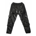 Men's Joggers Pants Trousers Pocket Classic Multiple Pockets Solid Color Letter Comfort Outdoor Full Length Pants Casual Daily Cotton Streetwear Stylish Black Micro-elastic / Elasticity