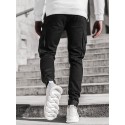 Men's Sweatpants Joggers Cargo Pants Patchwork Drawstring Elastic Waist Color Block Pants Sports Outdoor Daily Wear Cotton Blend Streetwear Sporty Slim White Black / Spring / Fall