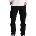 long cargo pants for men,cargo trousers work wear combat safety cargo 6 pocket full pants comfortable men's fashion dark gray