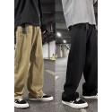 Men's Straight Tactical Cargo Trousers Pocket Solid Color Outdoor Sports Full Length Pants Casual Daily Cotton Streetwear Sports & Outdoors Black Grey / Elasticity