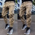 Men's Cargo Pants Multi Pocket Solid Color Pants Casual White / Black ArmyGreen