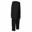 Men's Harem Pants Drawstring Baggy Solid Color Breathable Lightweight Full Length Pants Party Halloween Cotton Blend Casual Hip-Hop Black Micro-elastic