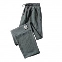 Men's Straight Sweatpants Trousers Drawstring Elastic Waist Solid Color Comfort Breathable Pants Casual Daily Sports Fashion Green Black Micro-elastic / Elasticity