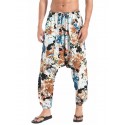 Men's Sweatpants Joggers Trousers Drawstring Elastic Waist Print Graphic Prints Comfort Breathable Pants Casual Daily Sports Fashion White Navy Blue Micro-elastic / Elasticity