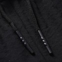 Men's Straight Sweatpants Trousers Drawstring Elastic Waist Solid Color Comfort Breathable Pants Casual Daily Cotton Blend Sports Fashion Black Blue Micro-elastic / Elasticity