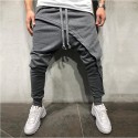 men's fashion solid color trousers Jogging pants hip hop running joggers slim casual drawstring trousers sweatpants sports outdoor