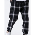 Men's Sweatpants Joggers Trousers Drawstring Elastic Waist 3D Print Plaid Comfort Breathable Pants Sports Outdoor Casual Streetwear Designer Black Micro-elastic / Elasticity