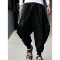 Baggy Pants Cotton Black khaki Navy Blue Army Green S M L XL XXL