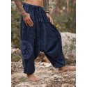 Men's Sweatpants Joggers Trousers Drawstring Elastic Waist Print Graphic Prints Comfort Breathable Pants Casual Daily Cotton Blend Streetwear Classic Blue Wine / Elasticity