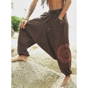 Men's Sweatpants Joggers Trousers Drawstring Elastic Waist Print Graphic Prints Comfort Breathable Pants Casual Daily Cotton Blend Streetwear Classic Blue Wine / Elasticity