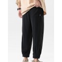 Men's Joggers Sweatpants Trousers Pocket Elastic Drawstring Design Solid Color Breathable Soft Pants Casual Daily Fashion Streetwear Green Black / Elasticity