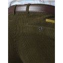 Men's Dress Pants Pocket Solid Color Breathable Outdoor Full Length Pants Business Casual Corduroy Casual Trousers Black Khaki Micro-elastic