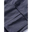 Men's Cargo Pants Trousers Work Pants Multi Pocket Solid Color Comfort Breathable Pants Casual Daily Cotton Blend Fashion Classic ArmyGreen Black Micro-elastic