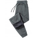Men's Joggers Sweatpants Trousers Pocket Drawstring Solid Color Breathable Outdoor Full Length Pants Casual Daily Cotton Blend Casual Athleisure Black Camouflage Micro-elastic / Winter