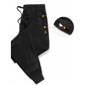 Men's Sweatpants Trousers Tapered pants Pocket Drawstring Solid Color Breathable Outdoor Full Length Pants Casual Daily Stylish Casual Black Grey Micro-elastic / Winter