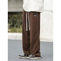 Men's Chinos Trousers Patchwork Multiple Pockets Elastic Drawstring Design Color Block Solid Colored Comfort Breathable Full Length Pants Casual Daily Corduroy Chic & Modern Big and Tall Loose Fit