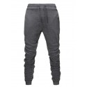 Men's Simple Sweatpants Pants Patchwork Full Length Pants Micro-elastic Letter Mid Waist Loose White Black Blue Purple Yellow S M L XL XXL / Drawstring