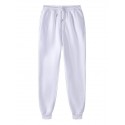 Fleece Lined Sweatpants for Men with Pockets, Hip-Hop Drawstring Harem Pants Running Workout Activewear,Black