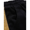 Men's Tactical Cargo Trousers Multiple Pockets Elastic Drawstring Design Color Block Comfort Soft Pants Casual Daily Corduroy Fashion Streetwear Orange / Elasticity