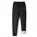 Men's Casual Athleisure Trousers Fleece Pants Solid Color Alphabet gray Alphabet blue Alphabet black Crown blue White label gray M L XL XXL 3XL