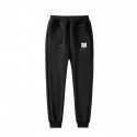 Men's Casual Athleisure Trousers Fleece Pants Solid Color Alphabet gray Alphabet blue Alphabet black Crown blue White label gray M L XL XXL 3XL