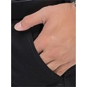 Men's Straight Trousers Winter Pants Pocket Solid Color Comfort Breathable Pants Casual Daily Cotton Blend Sports Fashion ArmyGreen Black Micro-elastic