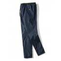 Men's Chinos Pocket Letter Breathable Sports Full Length Pants Office Going out Classic Athleisure Black Blue Micro-elastic / Elasticity
