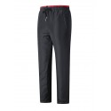 Men's Chinos Pocket Letter Breathable Sports Full Length Pants Office Going out Classic Athleisure Black Blue Micro-elastic / Elasticity