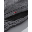 Men's Straight Trousers Casual Pants Pocket Solid Color Comfort Breathable Pants Casual Daily Cotton Blend Stylish Simple Black Blue Micro-elastic