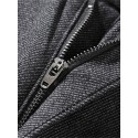 Men's Straight Trousers Casual Pants Pocket Solid Color Comfort Breathable Pants Casual Daily Cotton Blend Stylish Simple Black Blue Micro-elastic