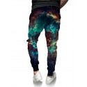 Men's Joggers Pants Sweatpants Drawstring 3D Print Elastic Waist Graphic Galaxy Outdoor Sports Full Length Pants Casual Daily Designer Casual / Sporty Blue Micro-elastic / Elasticity