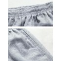 Men's Sweatpants Drawstring Solid Color Plain Outdoor Sports Full Length Pants Daily Leisure Sports Cotton Blend Casual / Sporty Athleisure Black Light Grey Micro-elastic / Plus Size
