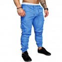 Men's Sweatpants Drawstring Pocket Cotton Solid Color Sport Athleisure Pants Bottoms Breathable Sweat Out Comfortable Everyday Use Street Casual Athleisure Daily Activewear