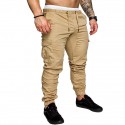 Men's Sweatpants Drawstring Pocket Cotton Solid Color Sport Athleisure Pants Bottoms Breathable Sweat Out Comfortable Everyday Use Street Casual Athleisure Daily Activewear