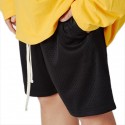 Mesh Shorts Bottoms Drawstring Men's Fitness for Basketball Running Workout Jogging Breathable Quick Dry Moisture Absorbent Normal Sport Solid Colored White Black Red Yellow Grey