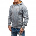 Men's Hoodie Sweatshirt Zip Up Hoodie Full Zip Pocket Hoodie Solid Color Sport Athleisure Hoodie Long Sleeve Warm Breathable Soft Comfortable Everyday Use Street Casual Athleisure Daily Activewear