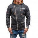 Men's Hoodie Sweatshirt Zip Up Hoodie Full Zip Pocket Hoodie Solid Color Sport Athleisure Hoodie Long Sleeve Warm Breathable Soft Comfortable Everyday Use Street Casual Athleisure Daily Activewear