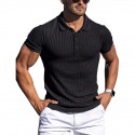 Men's Running Shirt Turndown Solid Colored Sport Athleisure Tee Tshirt Shirt Short Sleeve Breathable Quick Dry Moisture Wicking Soft Gym Workout Running Active Training Jogging Exercise Athletic