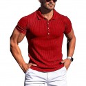 Men's Running Shirt Turndown Solid Colored Sport Athleisure Tee Tshirt Shirt Short Sleeve Breathable Quick Dry Moisture Wicking Soft Gym Workout Running Active Training Jogging Exercise Athletic