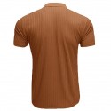 Men's Running Shirt Turndown Solid Colored Sport Athleisure Tee Tshirt Shirt Short Sleeve Breathable Quick Dry Moisture Wicking Soft Gym Workout Running Active Training Jogging Exercise Athletic