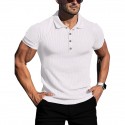 Men's Running Shirt Turndown Solid Colored Sport Athleisure Tee Tshirt Shirt Short Sleeve Breathable Quick Dry Moisture Wicking Soft Gym Workout Running Active Training Jogging Exercise Athletic