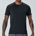 Men's Running Shirt Crew Neck Solid Colored Sport Athleisure Tee Tshirt Shirt Short Sleeve Breathable Quick Dry Moisture Wicking Soft Sweat Out Gym Workout Running Active Training Jogging Exercise