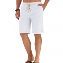 Men's Shorts Drawstring Pocket Linen Solid Color Sport Athleisure Bottoms Breathable Soft Comfortable Everyday Use Street Casual Daily Activewear Outdoor