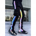 Men's Sweatpants Reflective Strip Multiple Pockets Polyester Sport Athleisure Pants Pants / Trousers Bottoms Reflective Breathable Moisture Wicking Soft Comfortable Exercise & Fitness Running / Fall