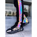 Men's Sweatpants Reflective Strip Multiple Pockets Polyester Sport Athleisure Pants Pants / Trousers Bottoms Reflective Breathable Moisture Wicking Soft Comfortable Exercise & Fitness Running / Fall