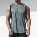 Men's Tank Top Tee / T-shirt Mesh Patchwork Crew Neck Color Block Sport Athleisure Shirt Sleeveless Breathable Quick Dry Soft Sweat Out Yoga Tennis Exercise & Fitness Running Walking Training Casual