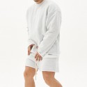 Men's Sweatshirt Running Shirt Long Sleeve Sweatshirt Winter Cotton Breathable Soft Fitness Running Walking Sportswear Solid Colored Black Grey Light Grey Activewear Micro-elastic